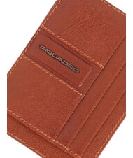PIQUADRO W143 Portacard piatto in pelle CUOIO - Portafogli Uomo - 3