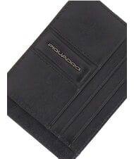 PIQUADRO W143 Portacard piatto in pelle Nero - Portafogli Uomo - 3