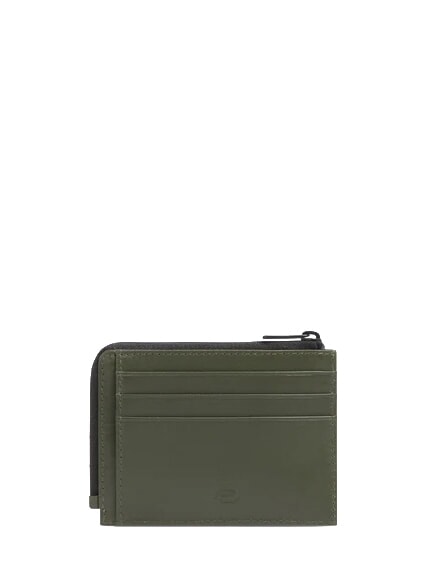 W145 Porta carte a 6 scomparti VERDE - Portafogli Uomo