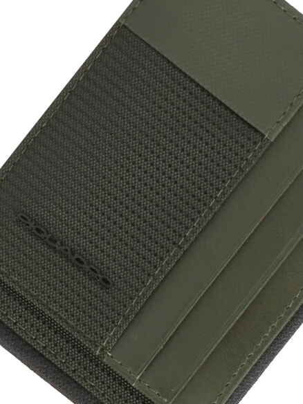 W145 Porta carte a 6 scomparti VERDE - Portafogli Uomo