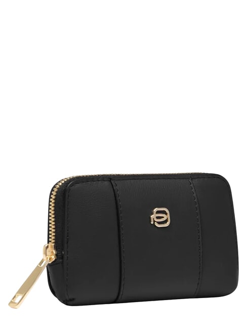 CIRCLE Portachiavi a zip, in pelle Nero - Portachiavi