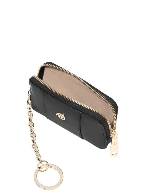 CIRCLE Portachiavi a zip, in pelle Nero - Portachiavi