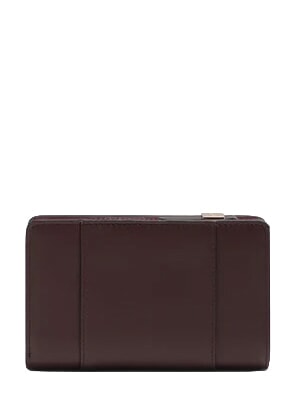 CIRCLE Portafoglio medio in pelle bordeaux/rosa - Portafogli Donna