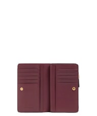 PIQUADRO CIRCLE Portafoglio medio in pelle bordeaux/rosa - Portafogli Donna - 4