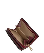 PIQUADRO CIRCLE Portafoglio compatto in pelle bordeaux/rosa - Portafogli Donna - 5