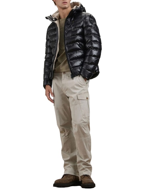 ADAMS Giubbino corto, imbottitura ovatta nero interno beige 301 - Piumini Uomo