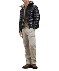 BLAUER ADAMS Giubbino corto, imbottitura ovatta nero interno beige 301 - Piumini Uomo - 3