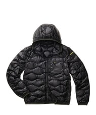 BLAUER WAVE Giubbino corto trapuntato in piuma nero - Piumini Uomo - 4