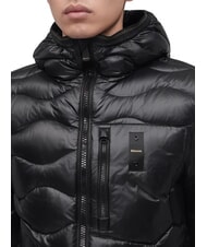 BLAUER WAVE Giubbino corto trapuntato in piuma nero - Piumini Uomo - 5