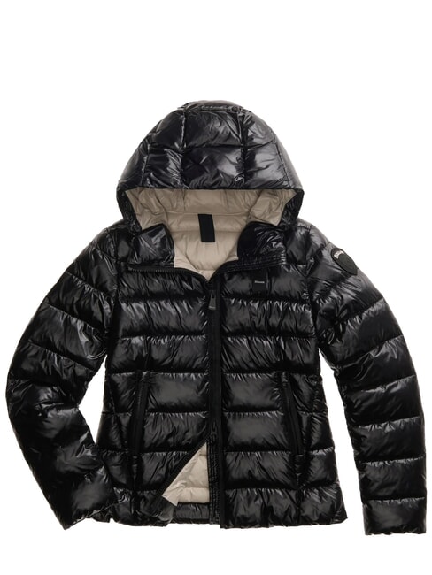 CAROLL Piumino termico imbottito ovatta nero interno beige 301 - Piumini Donna
