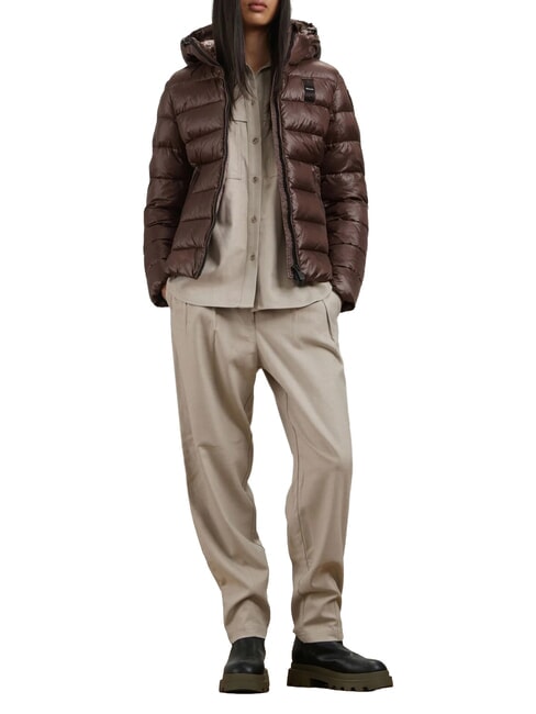 CAROLL Piumino termico imbottito ovatta brown 30b int brown 30c - Piumini Donna