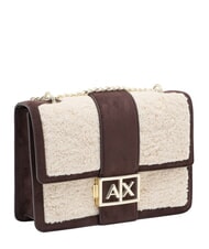 ARMANI EXCHANGE JODIE Borsa a tracolla con catena antagonist/script - Borse Donna - 3