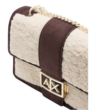 ARMANI EXCHANGE JODIE Borsa a tracolla con catena antagonist/script - Borse Donna - 6