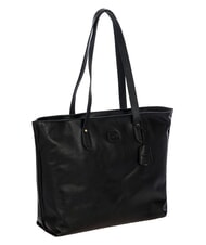 BRIC&rsquo;S VOLTERRA Shopping Bag in pelle Nero - Borse Donna - 2