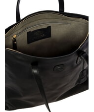 BRIC&rsquo;S VOLTERRA Shopping Bag in pelle Nero - Borse Donna - 4