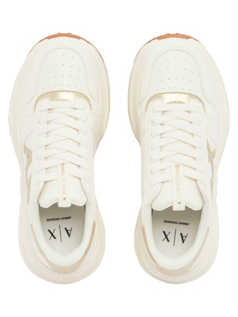NIKY Sneakers off white+pale gold - Scarpe Donna