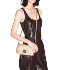 ARMANI EXCHANGE AMY Mini Bag a tracolla light gold satin - Borse Donna - 2