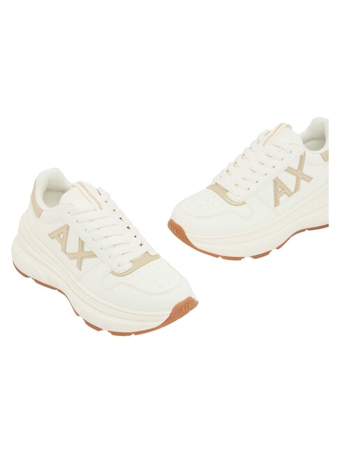 NIKY Sneakers off white+pale gold - Scarpe Donna