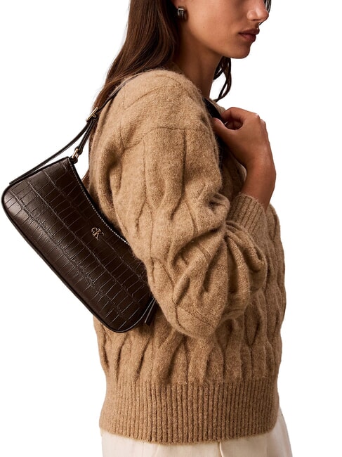 CK CROC Borsa a spalla delicioso/antique silver - Borse Donna