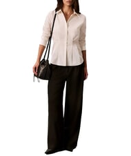 CALVIN KLEIN EMBLEM AOP Secchiello a tracolla black aop - Borse Donna - 2