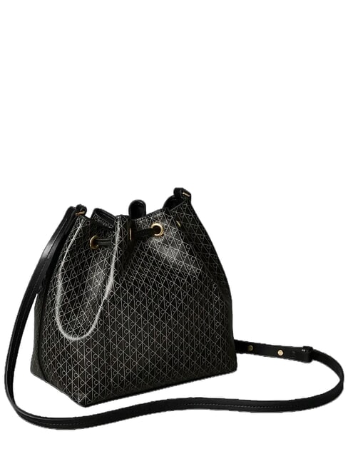 EMBLEM AOP Secchiello a tracolla black aop - Borse Donna