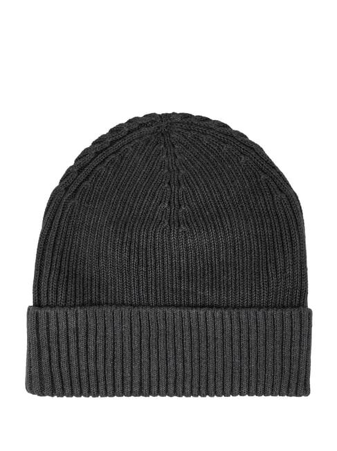 PATCH CHUNKY RIB  Berretto b65 charcoal grey heather - Cappelli