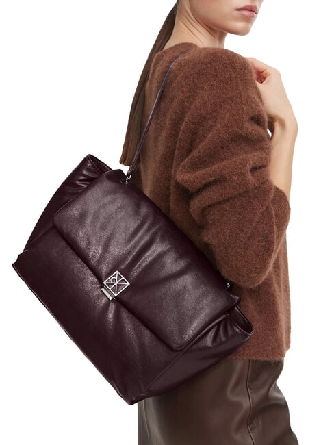 EMBLEM HW Shopping Bag fudge - Borse Donna