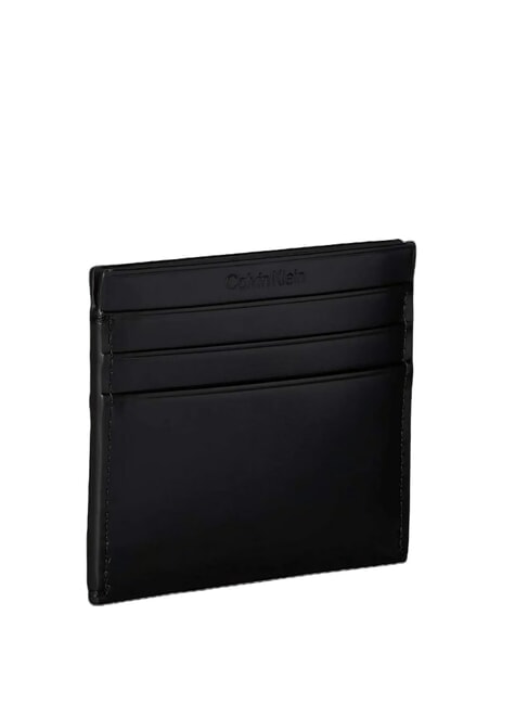 CK Portacard piatto in pelle na black - Portafogli Donna