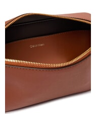 CALVIN KLEIN EMBOSSED LOGO Mini Bag a tracolla natural umber - Borse Donna - 4