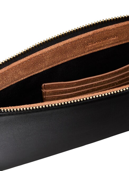BOLD CK SUEDE Bustina necessaire na black - Bustine & Necessaire