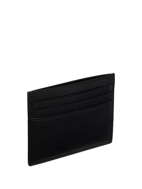 PREMIUM LEATHER Portacard piatto in pelle na black - Portafogli Uomo