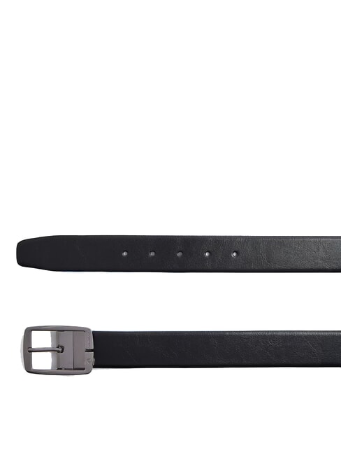 BLUE SQUARE Cintura doubleface in pelle nero/t. di moro - Cinture