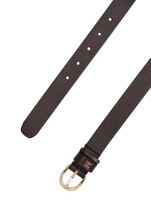ESSENTIAL EFFORTLESS Cintura in pelle Made in Italy charred wood - Cinture