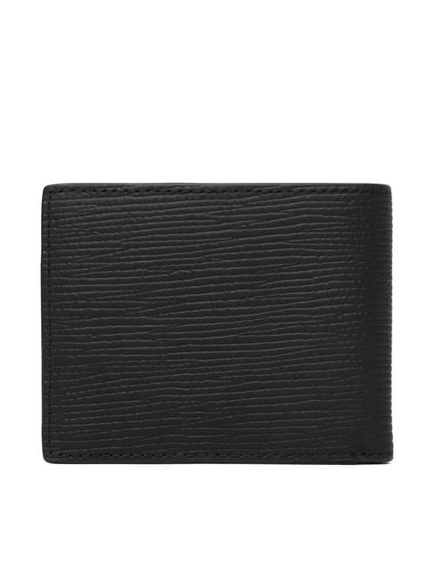 TH BUSINESS  Portafoglio in pelle saffiano black - Portafogli Uomo