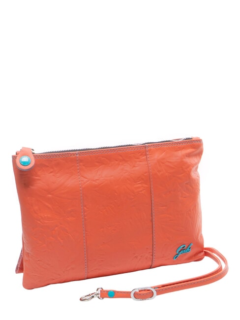 BEYONCE M Pochette in pelle nappa con tracolla salmone - Borse Donna