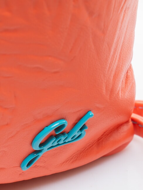 BEYONCE M Pochette in pelle nappa con tracolla salmone - Borse Donna