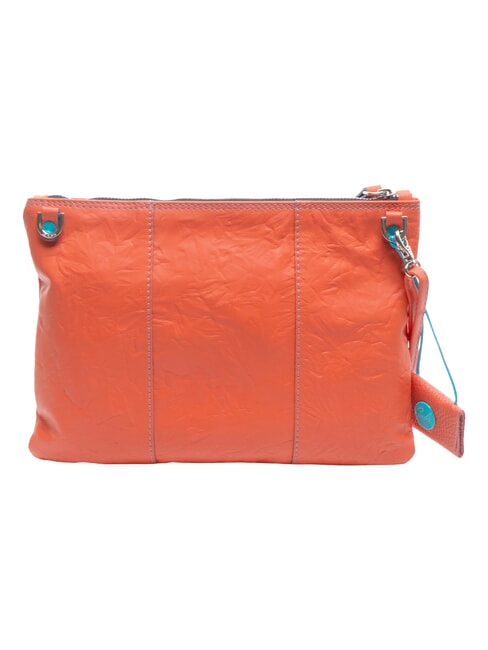 BEYONCE M Pochette in pelle nappa con tracolla salmone - Borse Donna