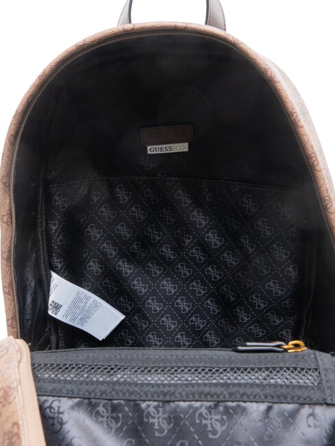 MILANO2 Zaino stampa 4G beige/brown/blue - Zaini Scuola & Tempo Libero