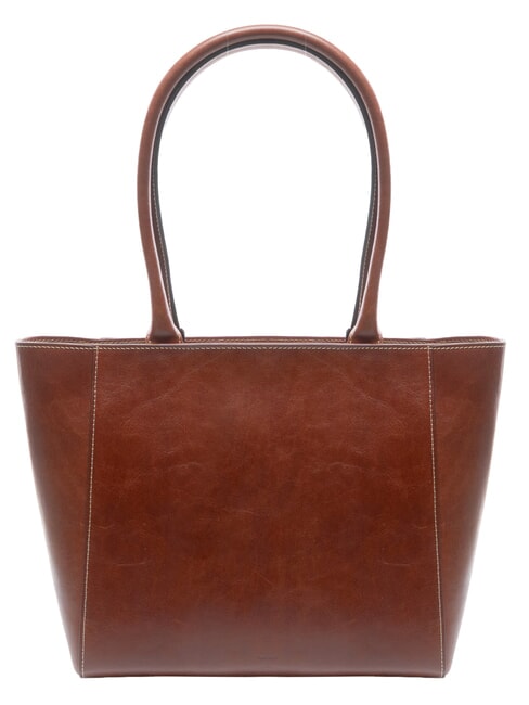 GAIA Shopping Bag in pelle MARRONE - Borse Donna
