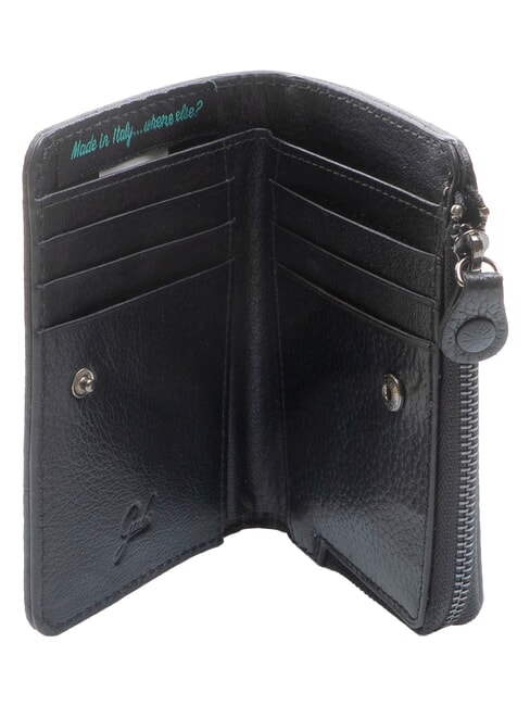 GMONEY57 Portafoglio in pelle, con zip cappuccino - Portafogli Donna