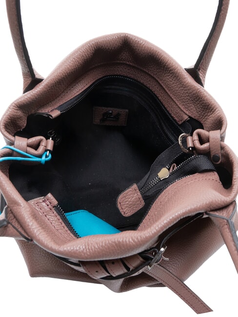 ELIF Pochette media in pelle, con tracolla balsamico - Borse Donna