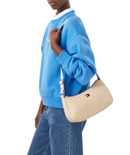 TOMMY HILFIGER TJW DAILY ELEVATED Borsa a spalla white clay - Borse Donna - 2