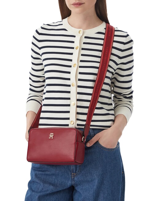 TH JOY Borsa mini con tracolla e logo autumn red - Borse Donna