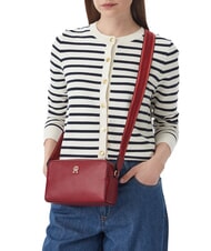 TOMMY HILFIGER TH JOY Borsa mini con tracolla e logo autumn red - Borse Donna - 2