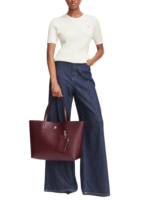 TH ICON Large Shopper oxblood - Borse Donna