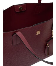 TOMMY HILFIGER TH ICON Large Shopper oxblood - Borse Donna - 4