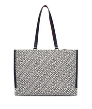 TOMMY HILFIGER TH JACQUARD Borsa a spalla space blue - Borse Donna - 3