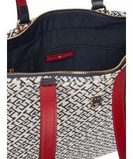 TOMMY HILFIGER TH JACQUARD Borsa a spalla space blue - Borse Donna - 4
