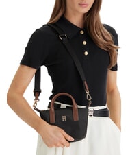 TOMMY HILFIGER POPETTE Borsa a mano, con tracolla e logo black - Borse Donna - 2
