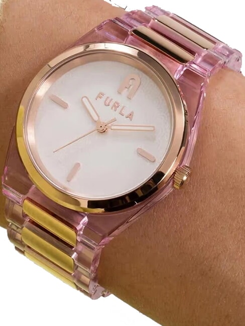 TEMPO MINI Orologio fashion bianco e rosa - Orologi